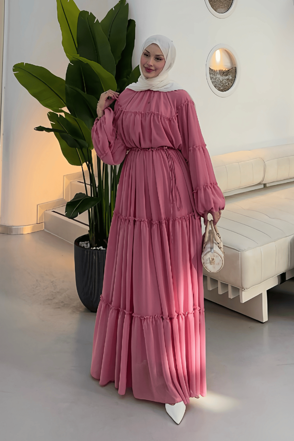 Nafta Elbise - Pembe