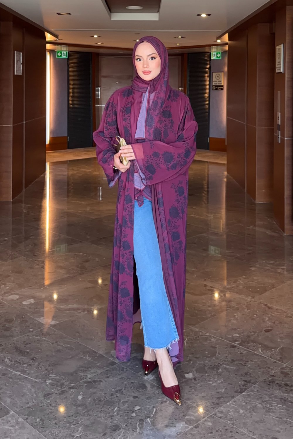 Nayra Abaya - Bordo
