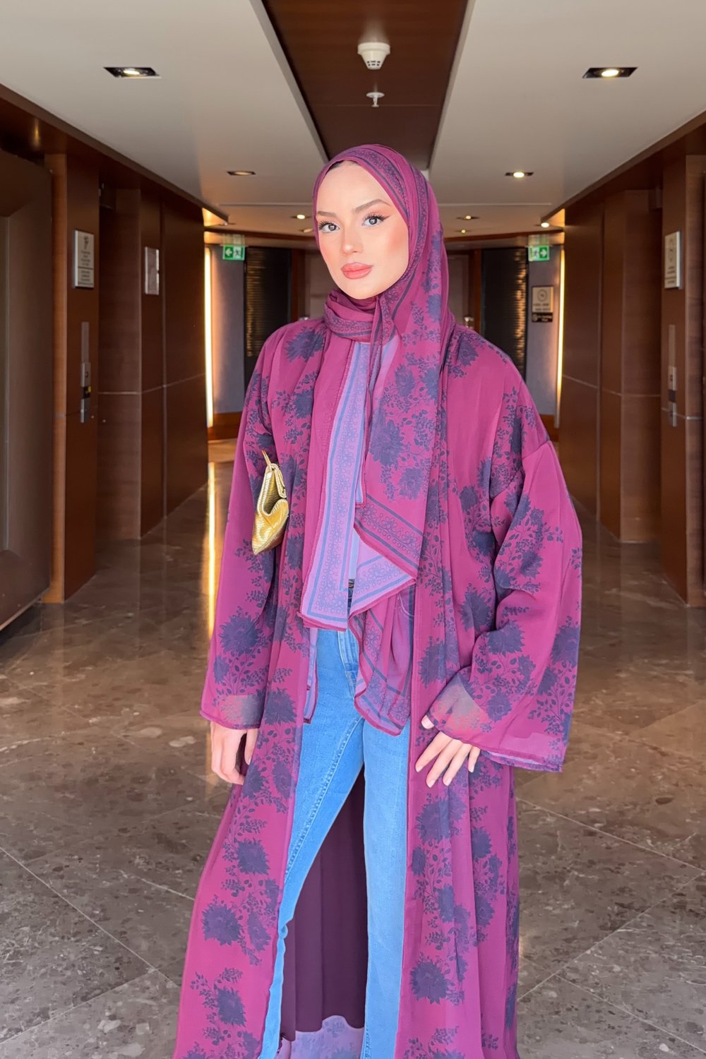 Nayra Abaya - Bordo