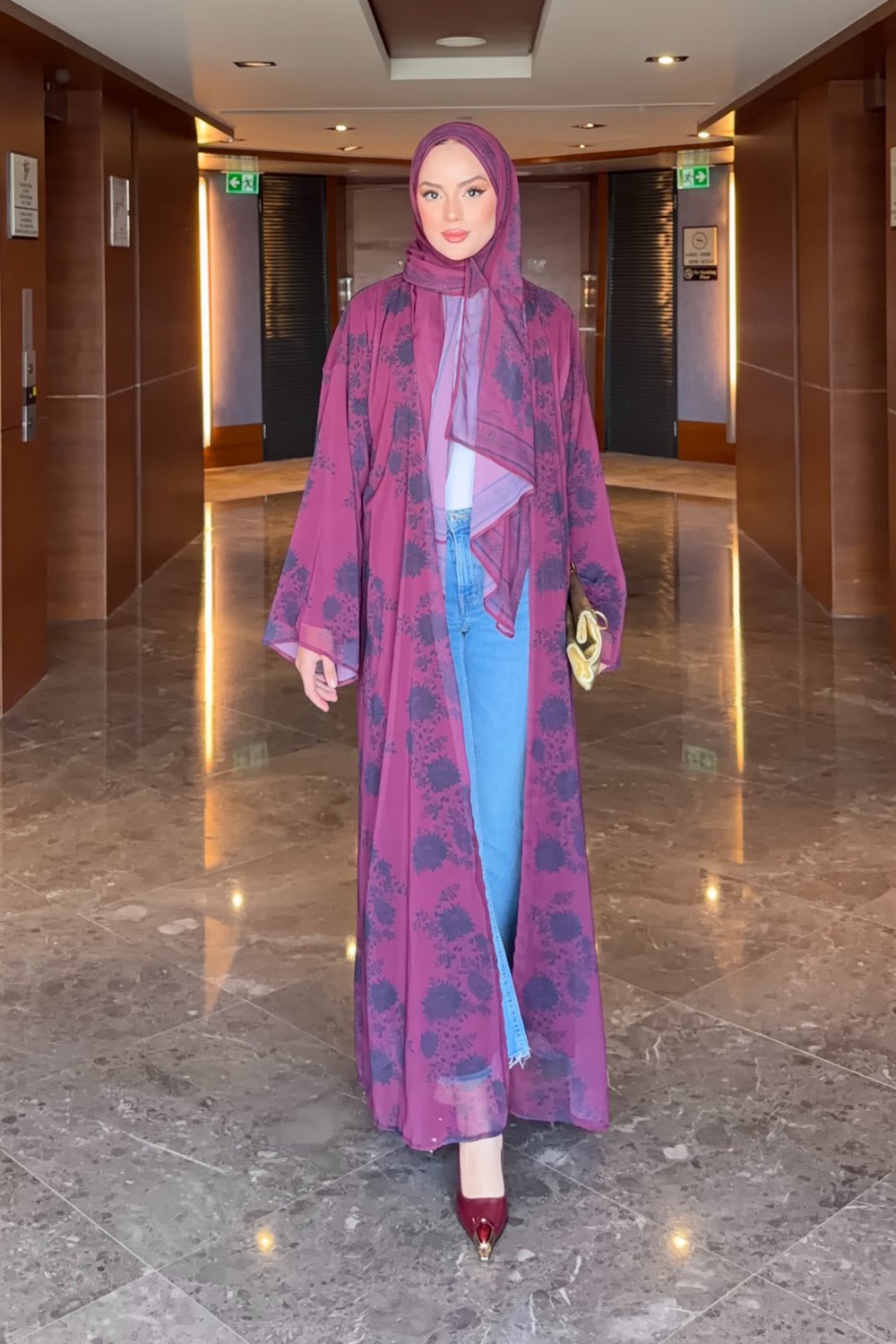 Nayra Abaya - Bordo