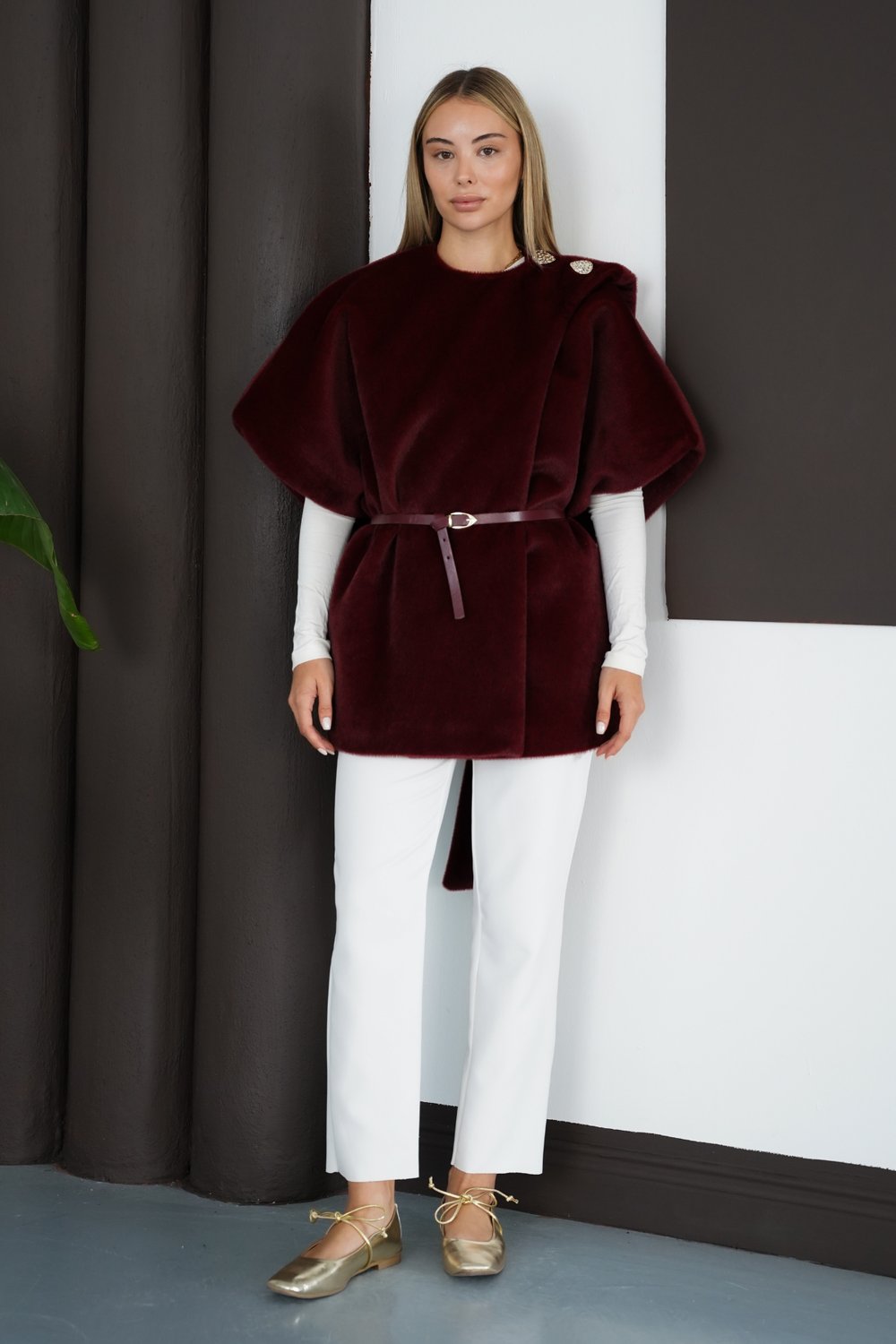 Noelle Yelek - Bordo