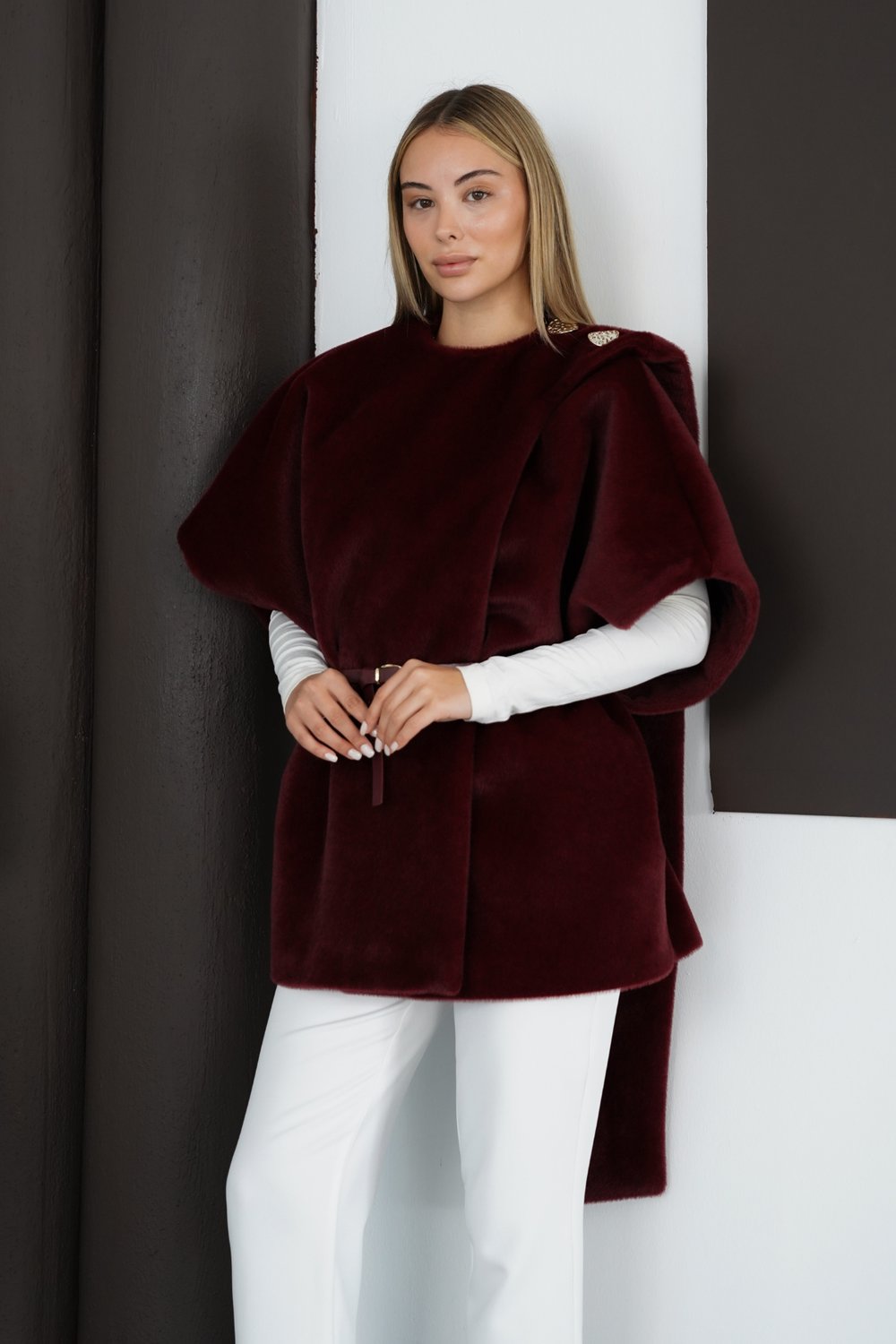 Noelle Yelek - Bordo