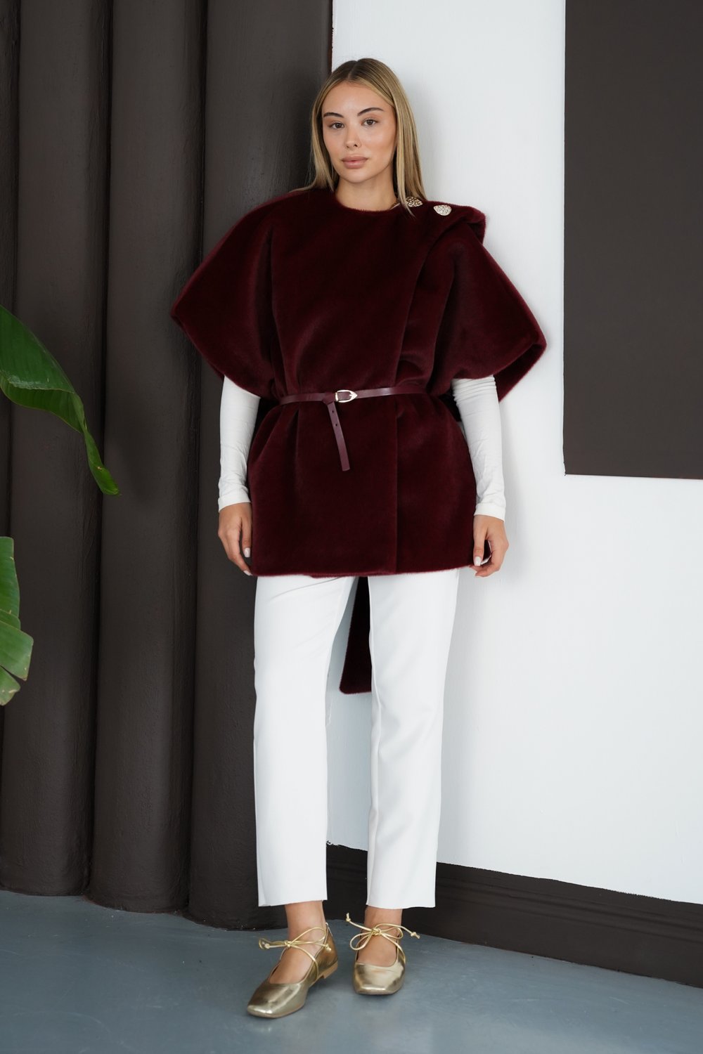 Noelle Yelek - Bordo
