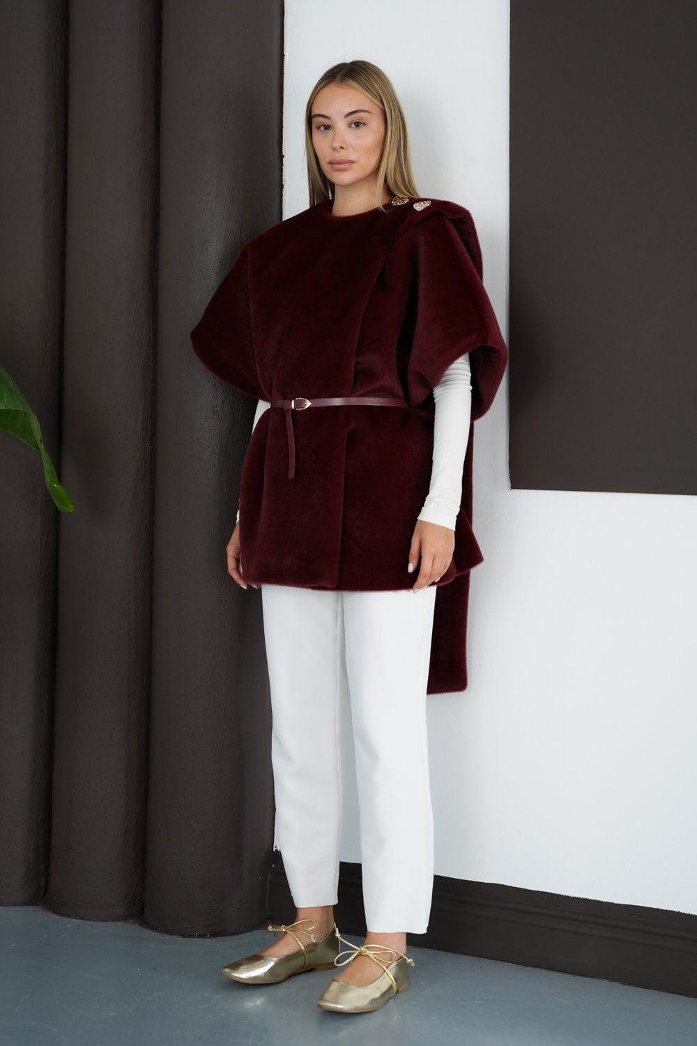 Noelle Yelek - Bordo