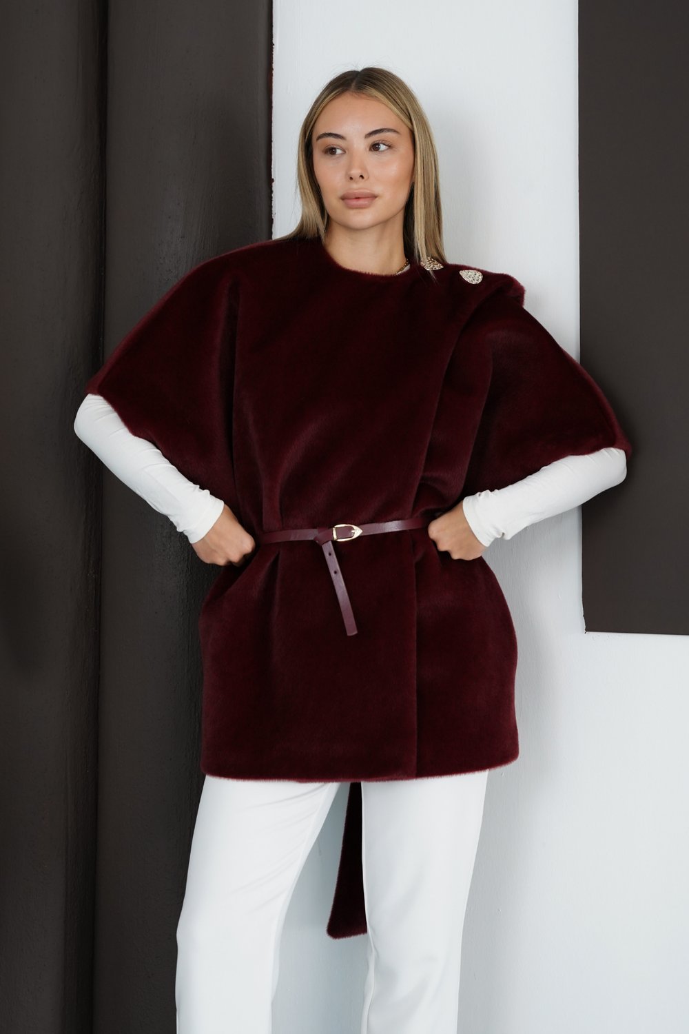 Noelle Yelek - Bordo