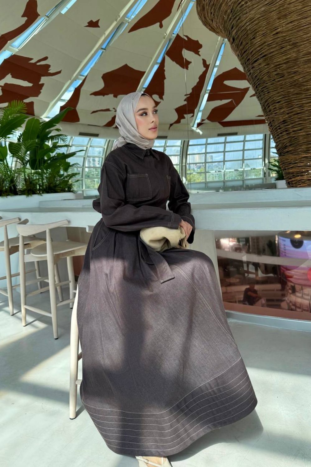 Noir Denim Takım - Kahverengi