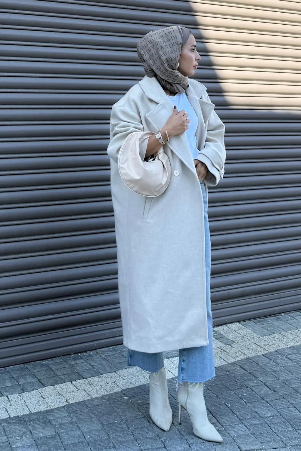 Oversize Kaşe Kaban 