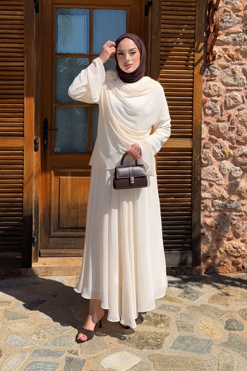 Rose Takım - Ekru