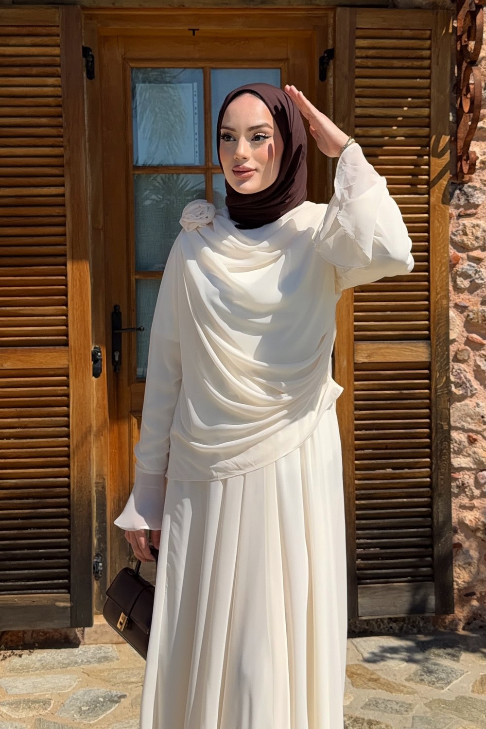 Rose Takım - Ekru