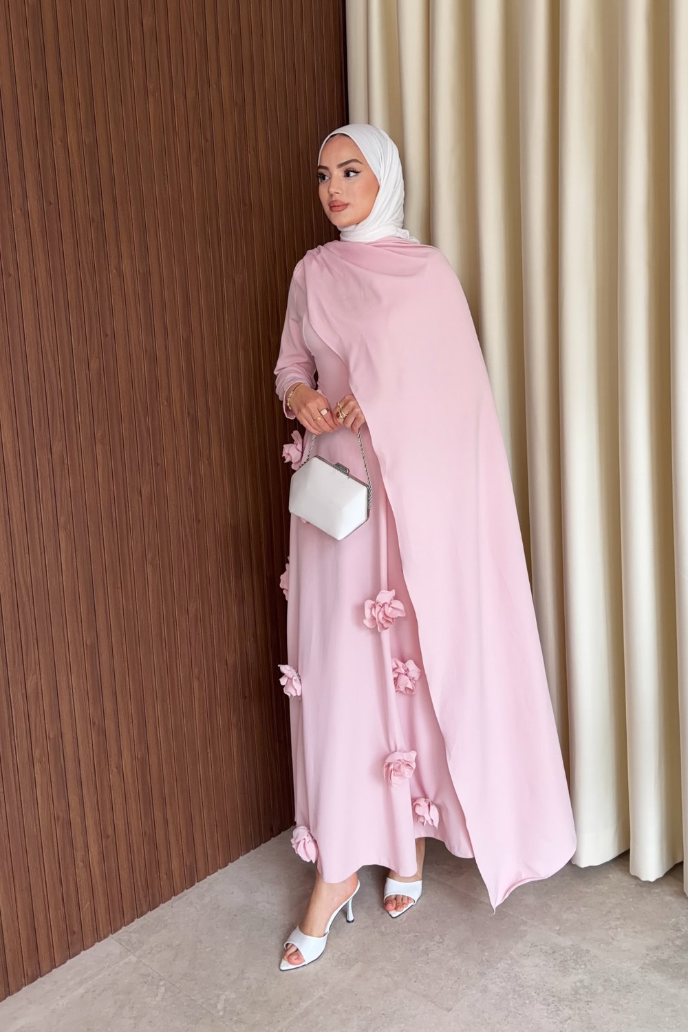Rovena Elbise - Pembe