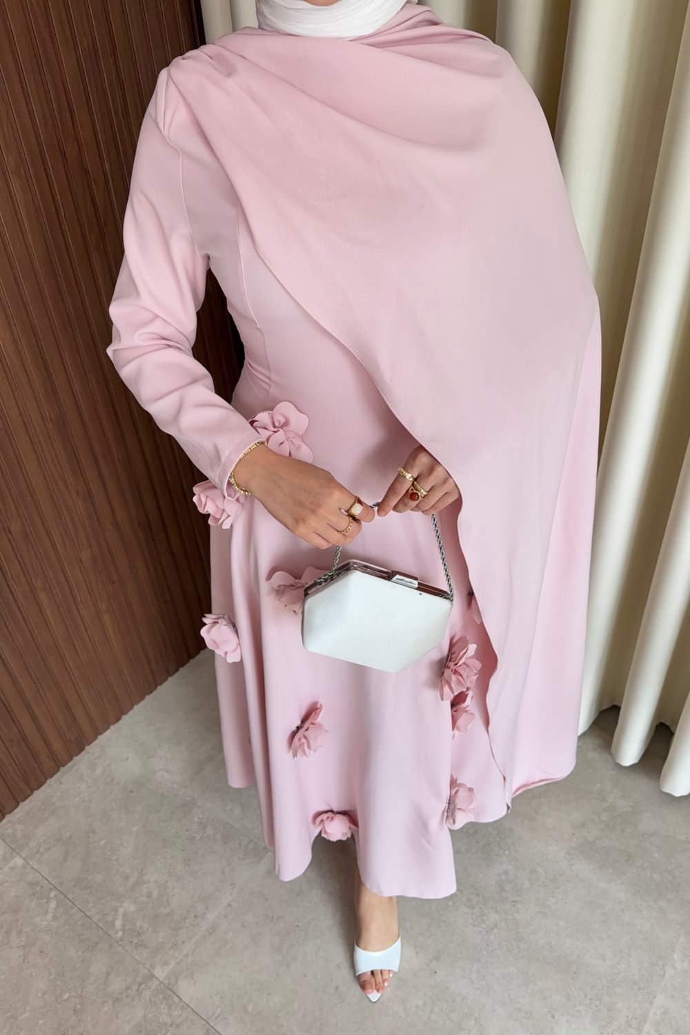 Rovena Elbise - Pembe