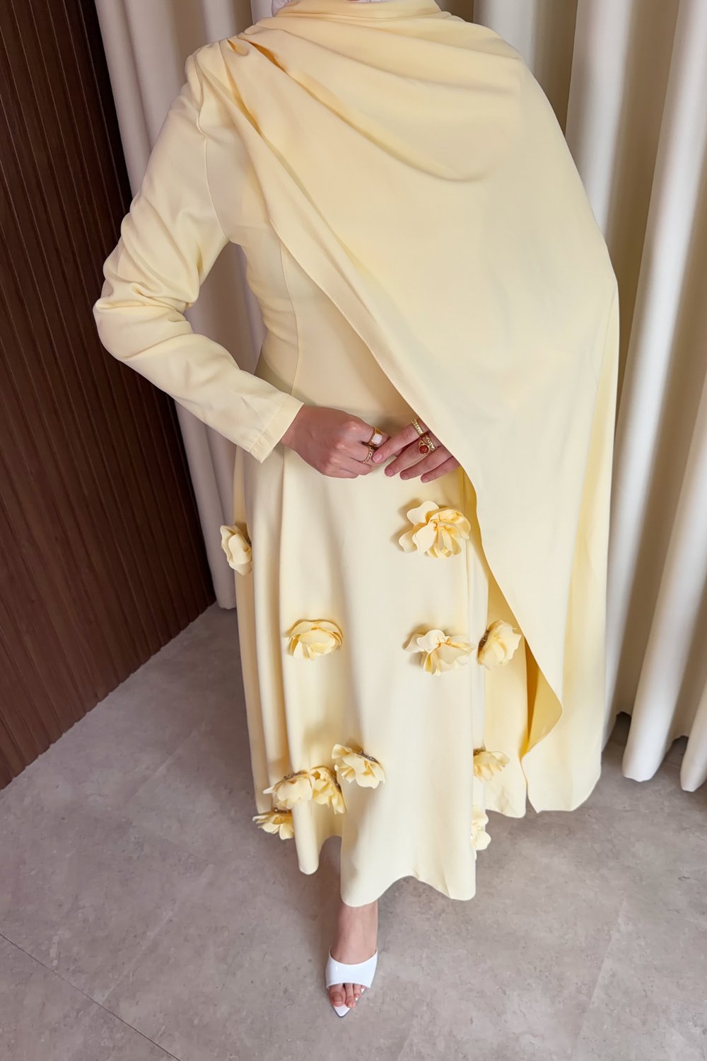 Rovena Elbise - Sarı