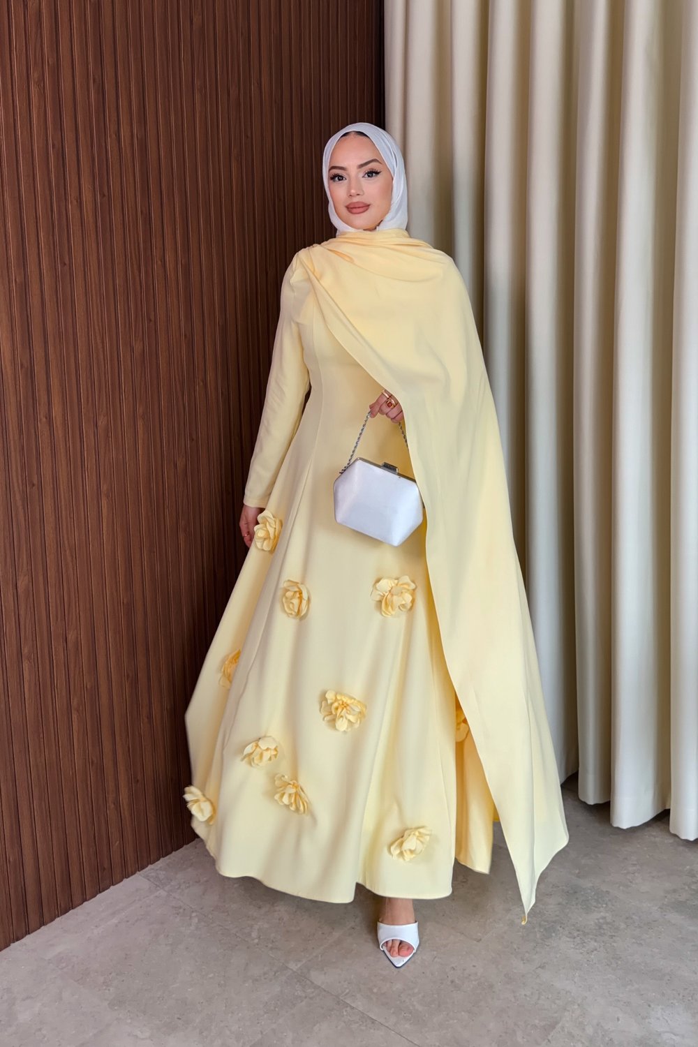 Rovena Elbise - Sarı