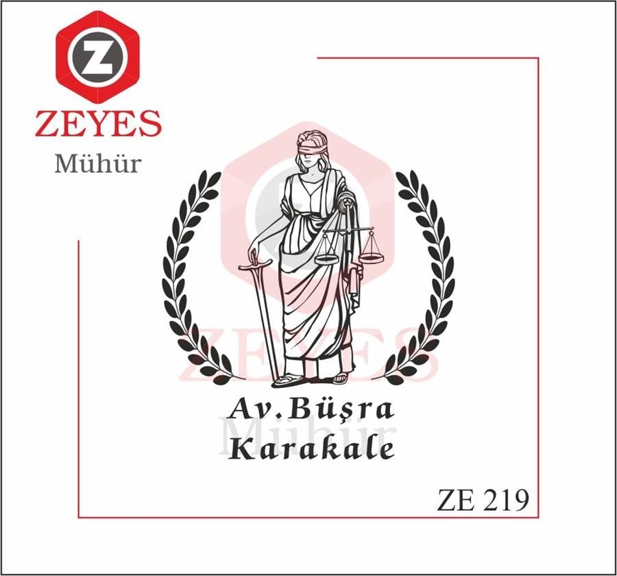 Adalet  Zeytin Yapragi Avukat Kitap Mührü  ZE 219