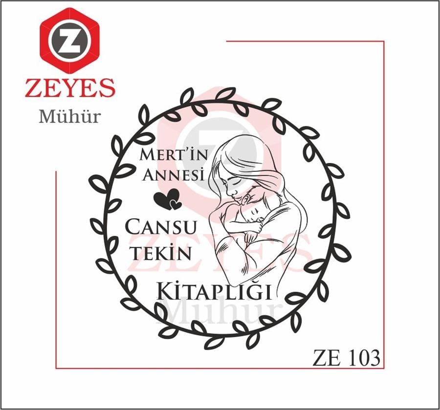 Anne ve Bebegi Kitap Mührü ZE 103