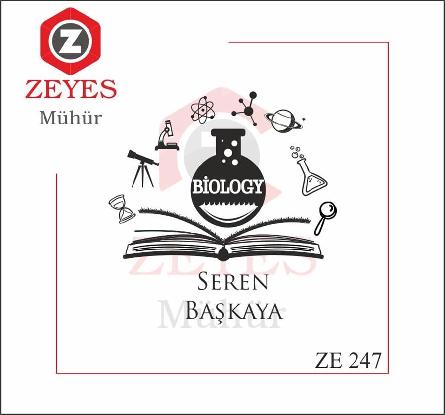 Biyoloji Ögretmeni Mührü ZE 247
