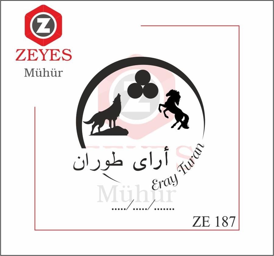 Bozkurt At  Hilal Kitap Mührü ZE 187