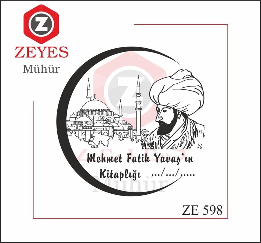 Fatih Sultan Mehmet Kitap Mührü   ZE 598