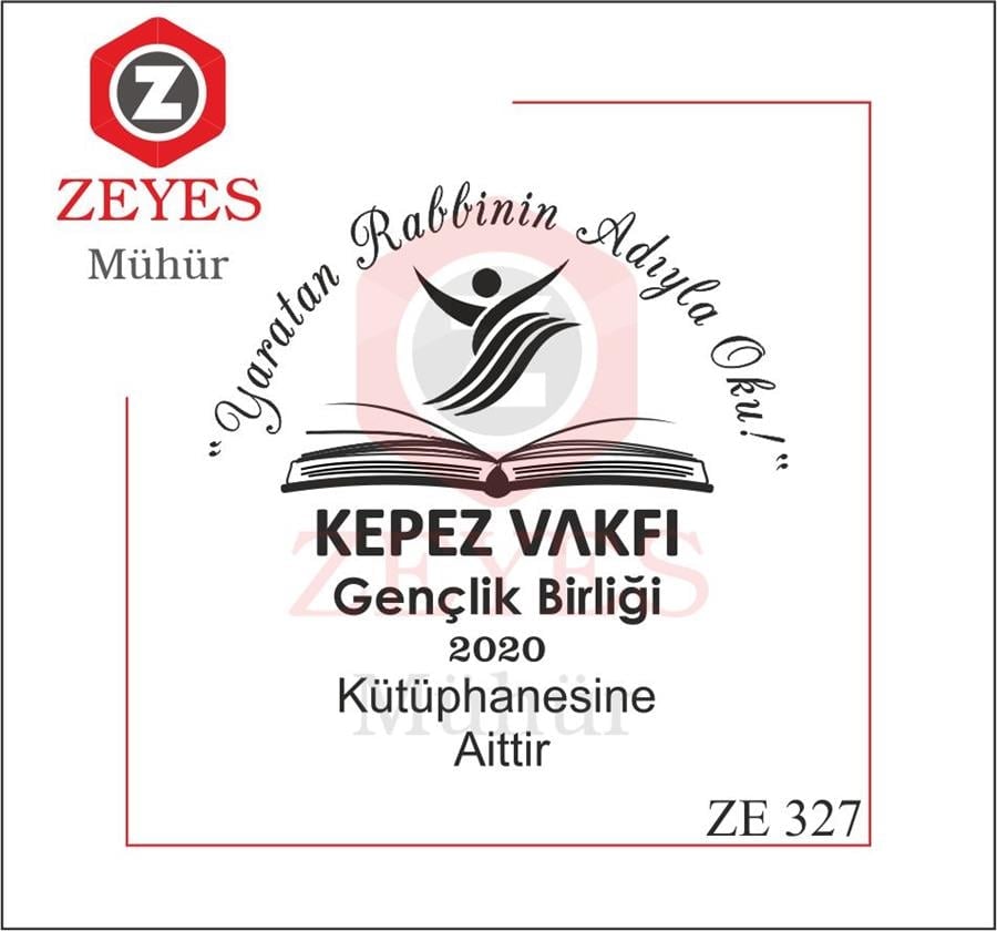 Gençlik Vakfi Kütüphanesi  Kitap Mührü ZE 327