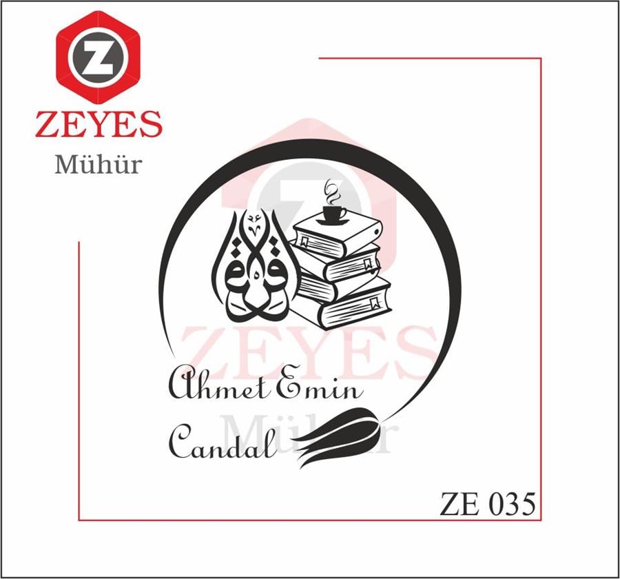 Ikra Hat Yazisi Kitaplar Kahve Ters Lale Mührü ZE 035