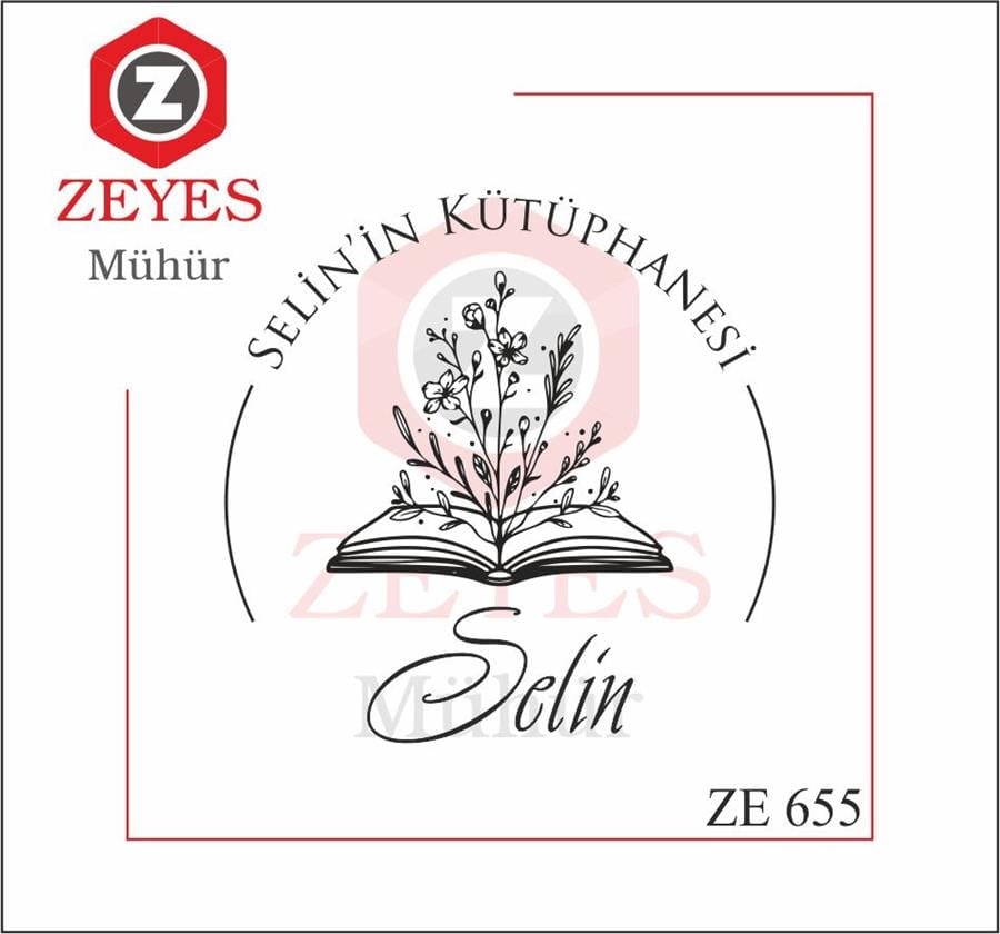Kitaptan Açan Çiçekler Kitap Mührü  ZE 655