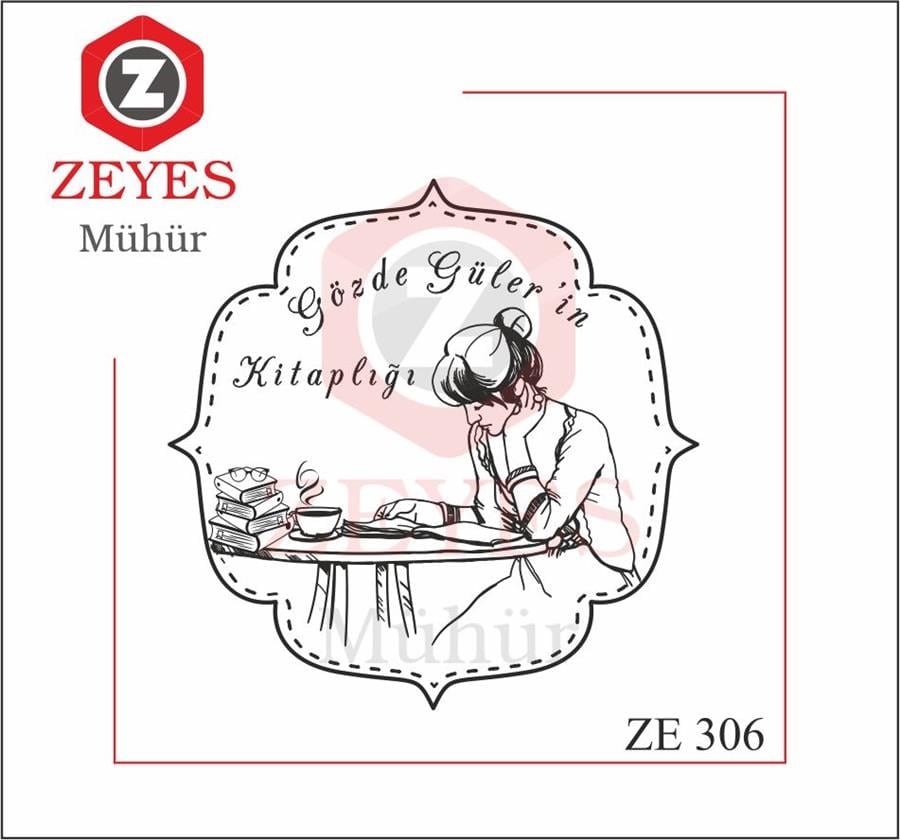 Masada Kitap Okuyan Kiz Kitap Mührü ZE 306