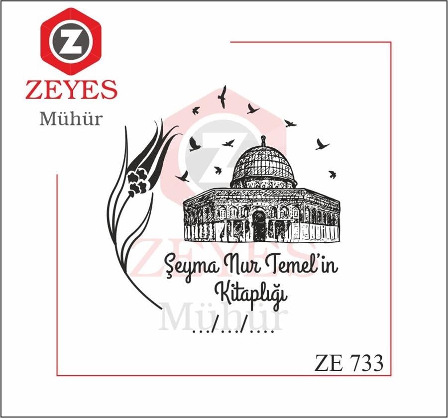 Mescid-i Aksa  Kitap Mührü  ZE 733
