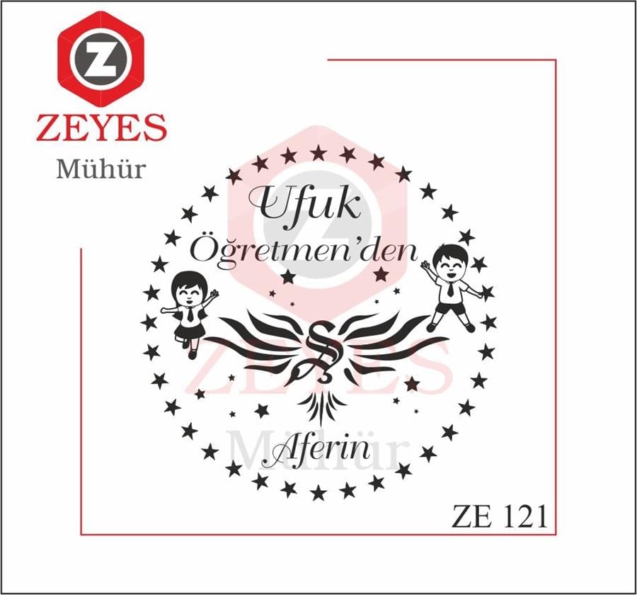 Neseli Çocuklar Ögretmen Aferin Mührü  ZE 121