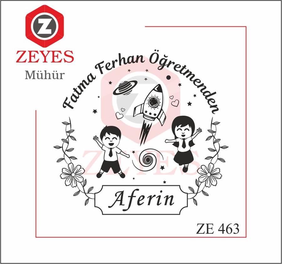 Neseli Çocuklar , Satürn ve Uzay Mekigi Ile Aferin Mührü   ZE 463