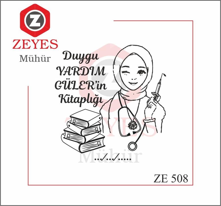 Tesettürlü Doktor  Kitap Mührü   ZE 508