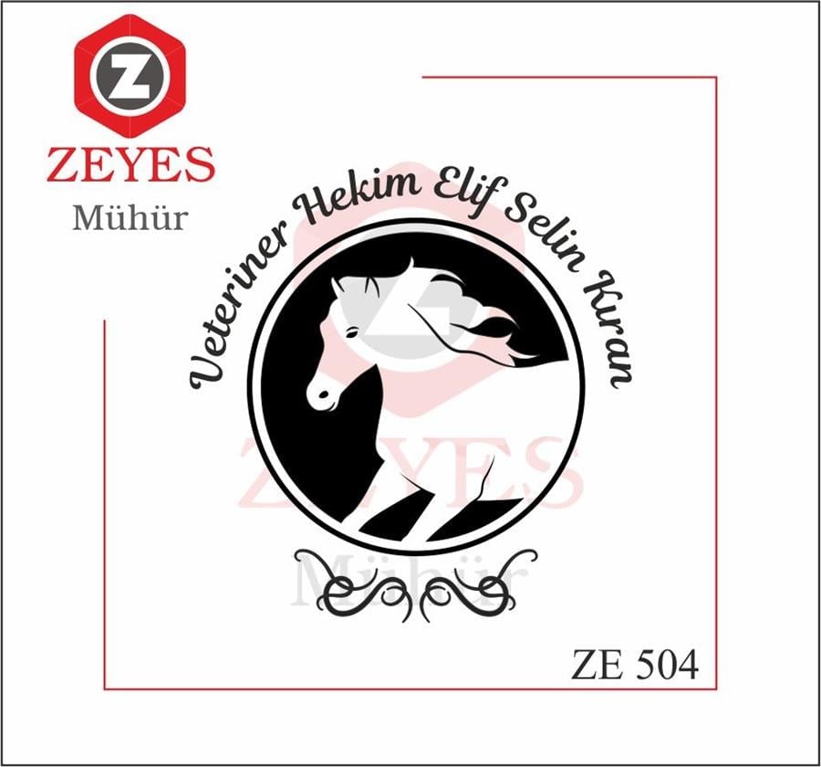 Veteriner Hekim Kitap Mührü   ZE 504