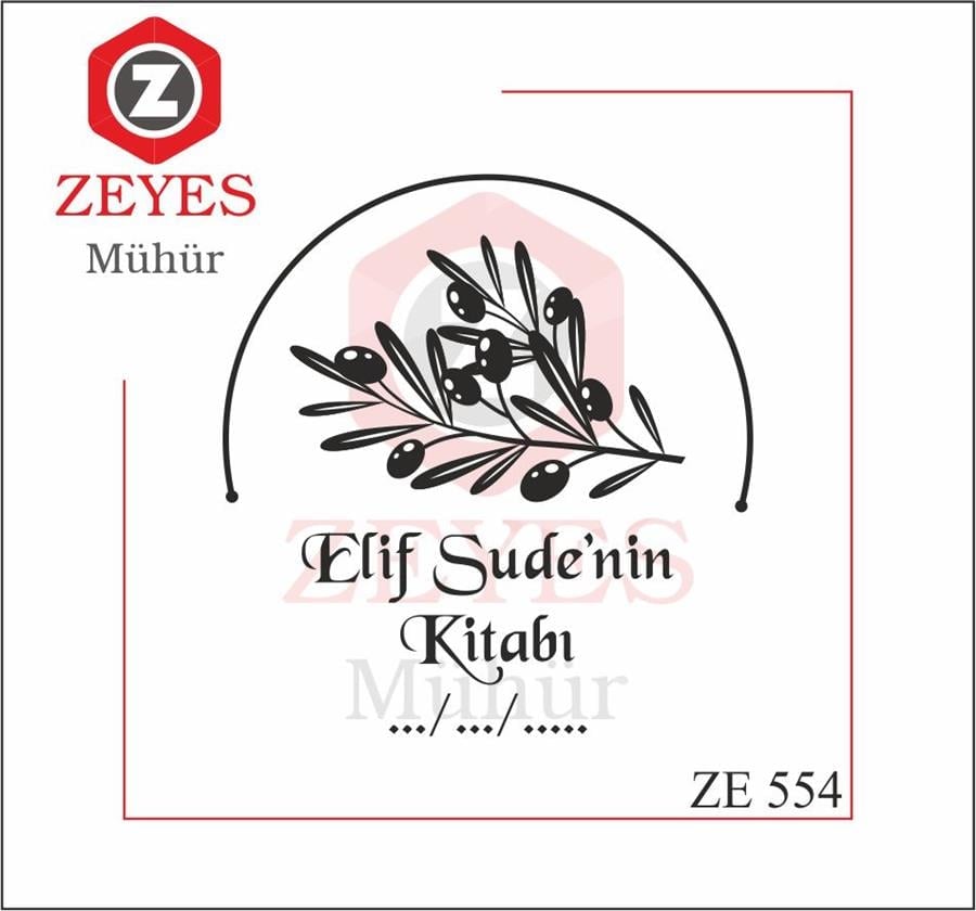 Zeytin Dali Kitap Mührü   ZE 554