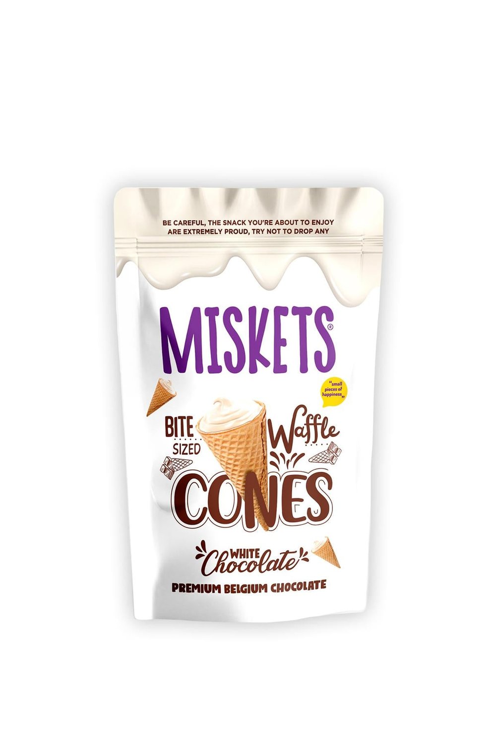 Beyaz Çikolata Dolgulu Mini Kornet 120 gr