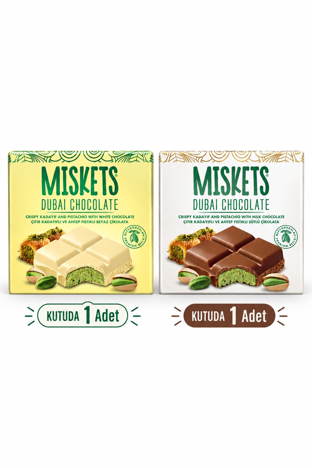 Dubai Çikolatası Tanışma Paketi 100 gr x 2 Adet  