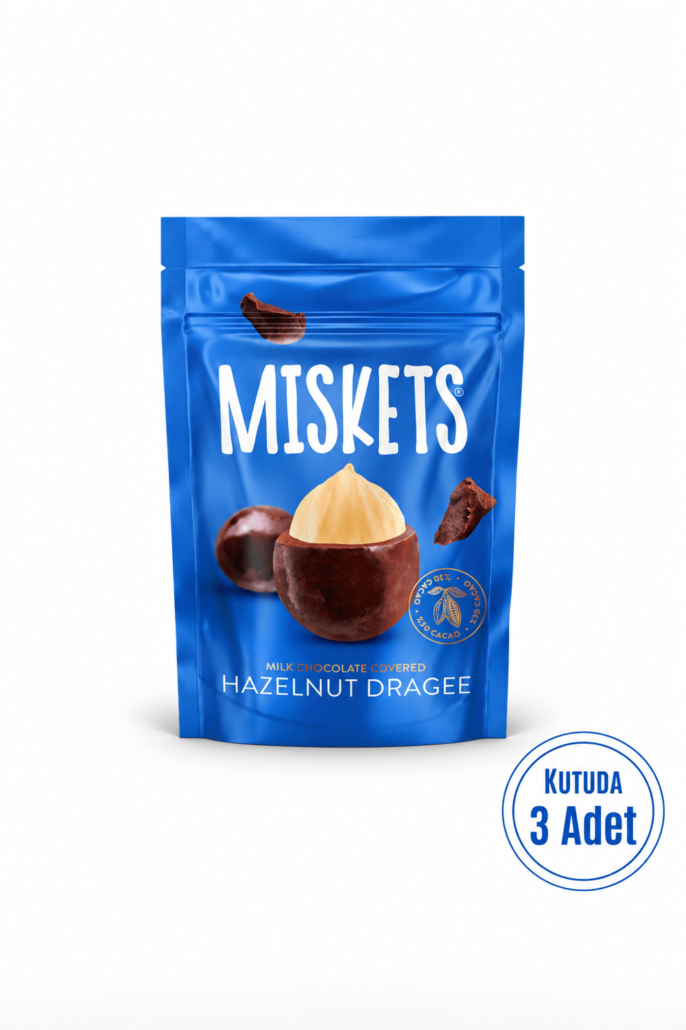 Fındıklı Sütlü Çikolata Kaplamalı Draje 70 gr x 3 Adet