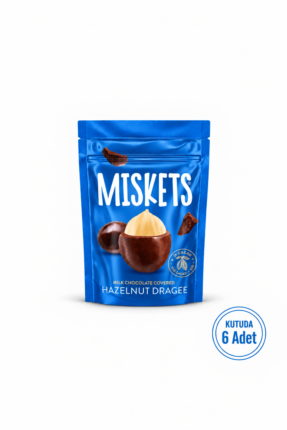 Fındıklı Sütlü Çikolata Kaplamalı Draje 70 gr x 6 Adet