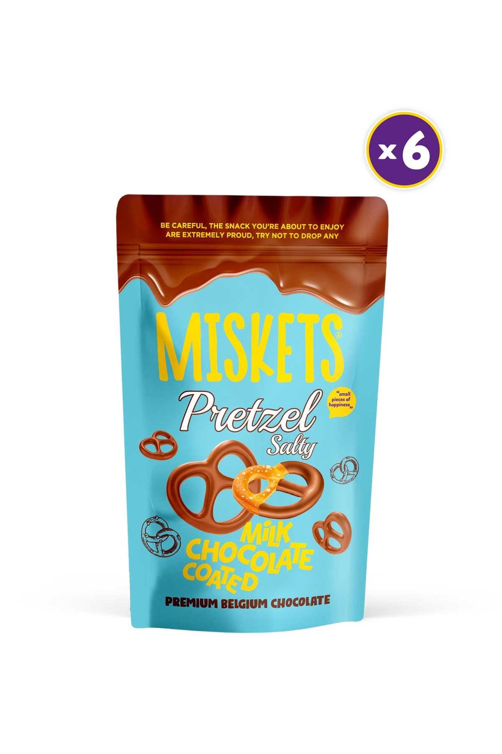 Sütlü Çikolata Kaplamalı Pretzel 80 gr x 6 Adet