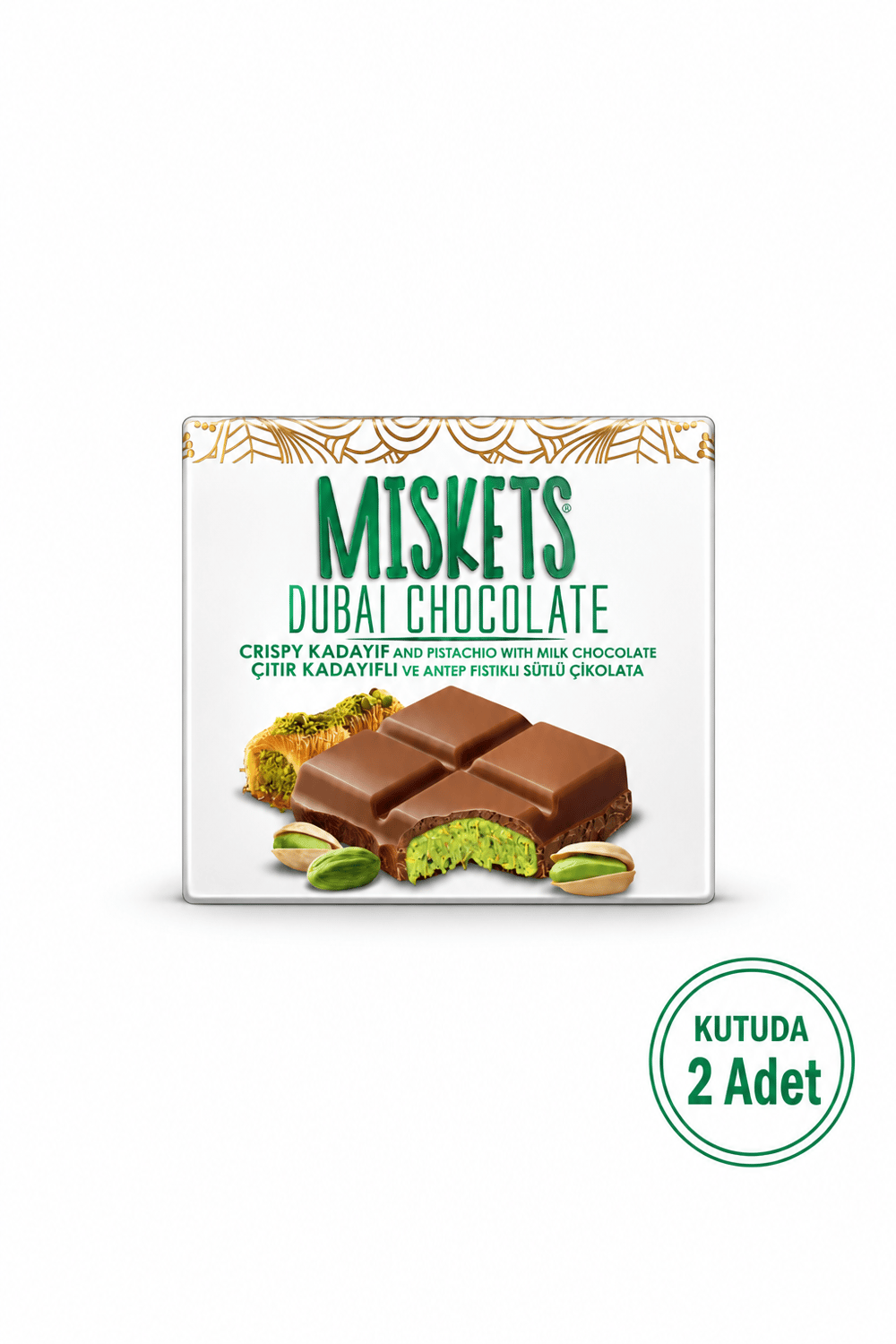 Sütlü Dubai Çikolatası  100 gr x 2 Adet 
