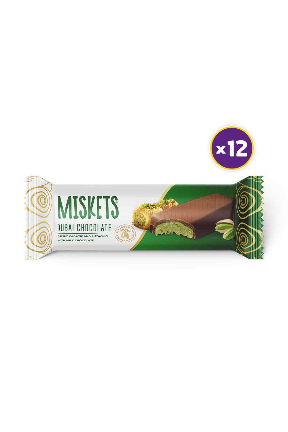 Sütlü Dubai Çikolatası 25 gr x 12 Adet