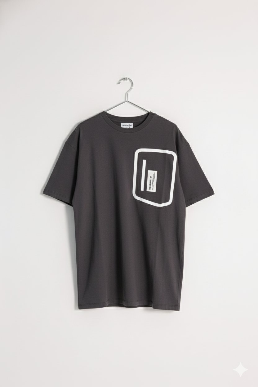 Erkek Çocuk Baskılı  T-Shirt  Füme