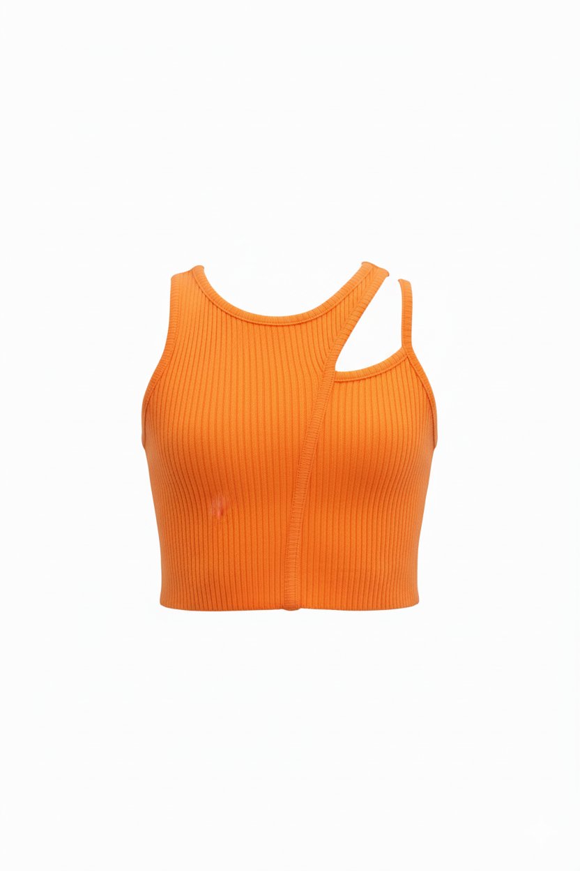 Kız Çocuk  Askılı  Crop (turuncu)