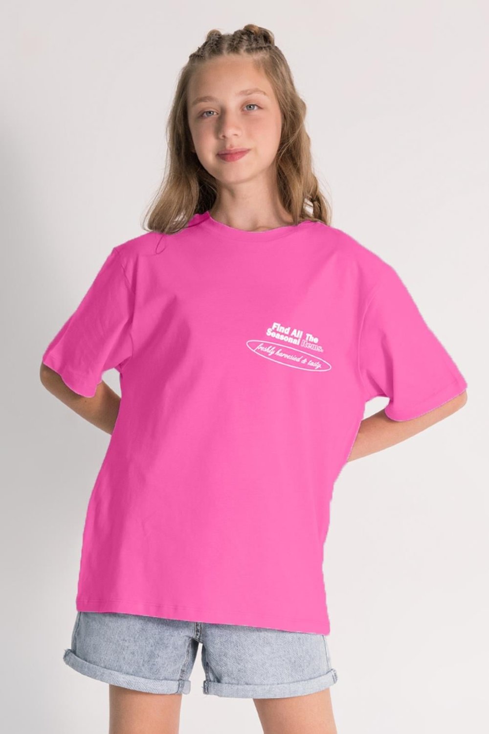 Kız Çocuk Baskılı  T-Shirt 