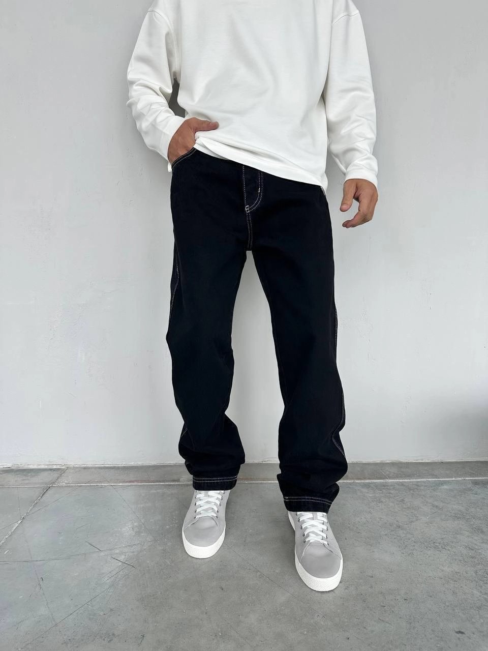 BAGGY DIŞ DİKİŞ DS KOT PANTOLON