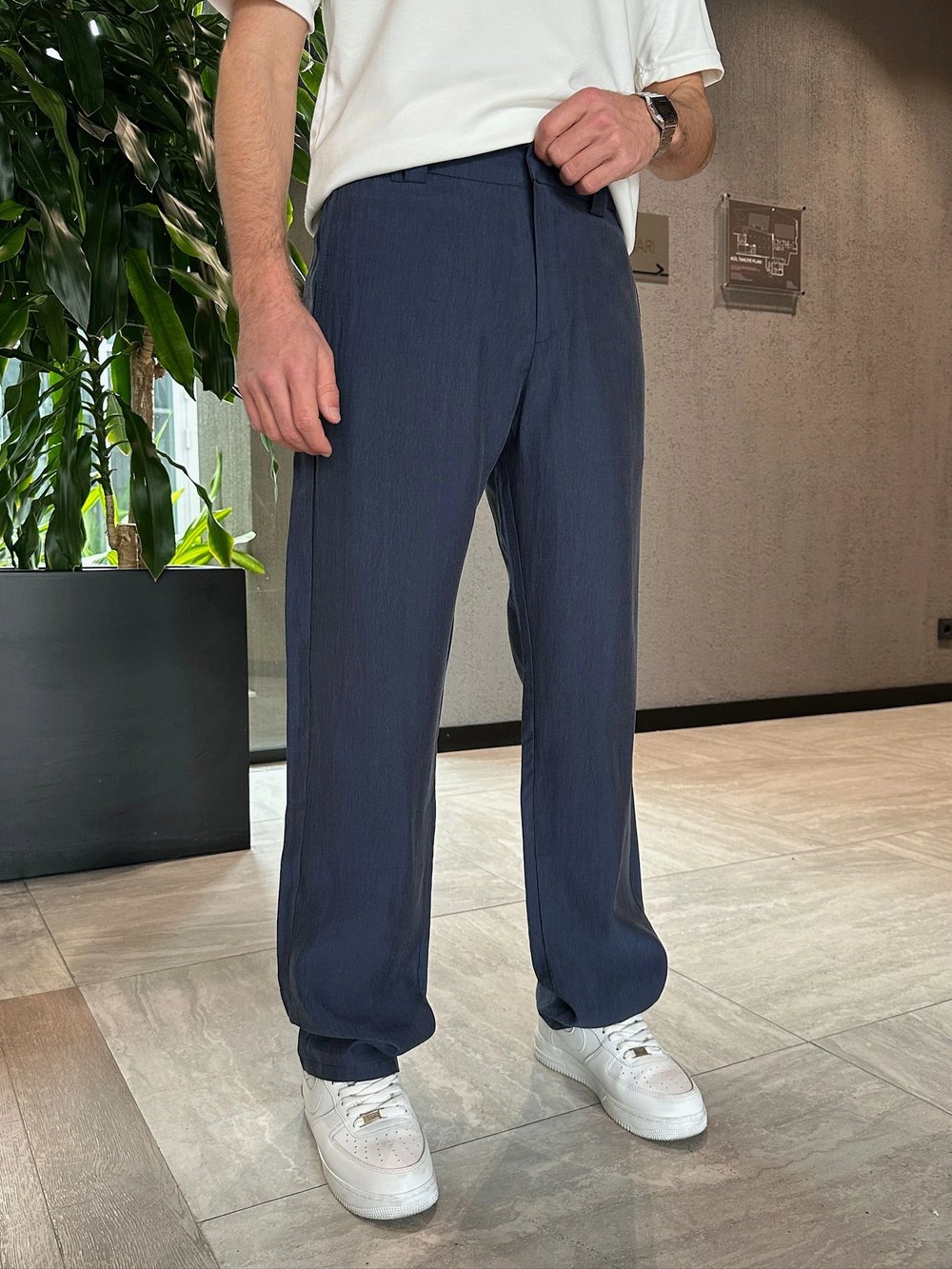 BAGGY KALIP TENSEL KUMAŞ DS PANTOLON LACİ