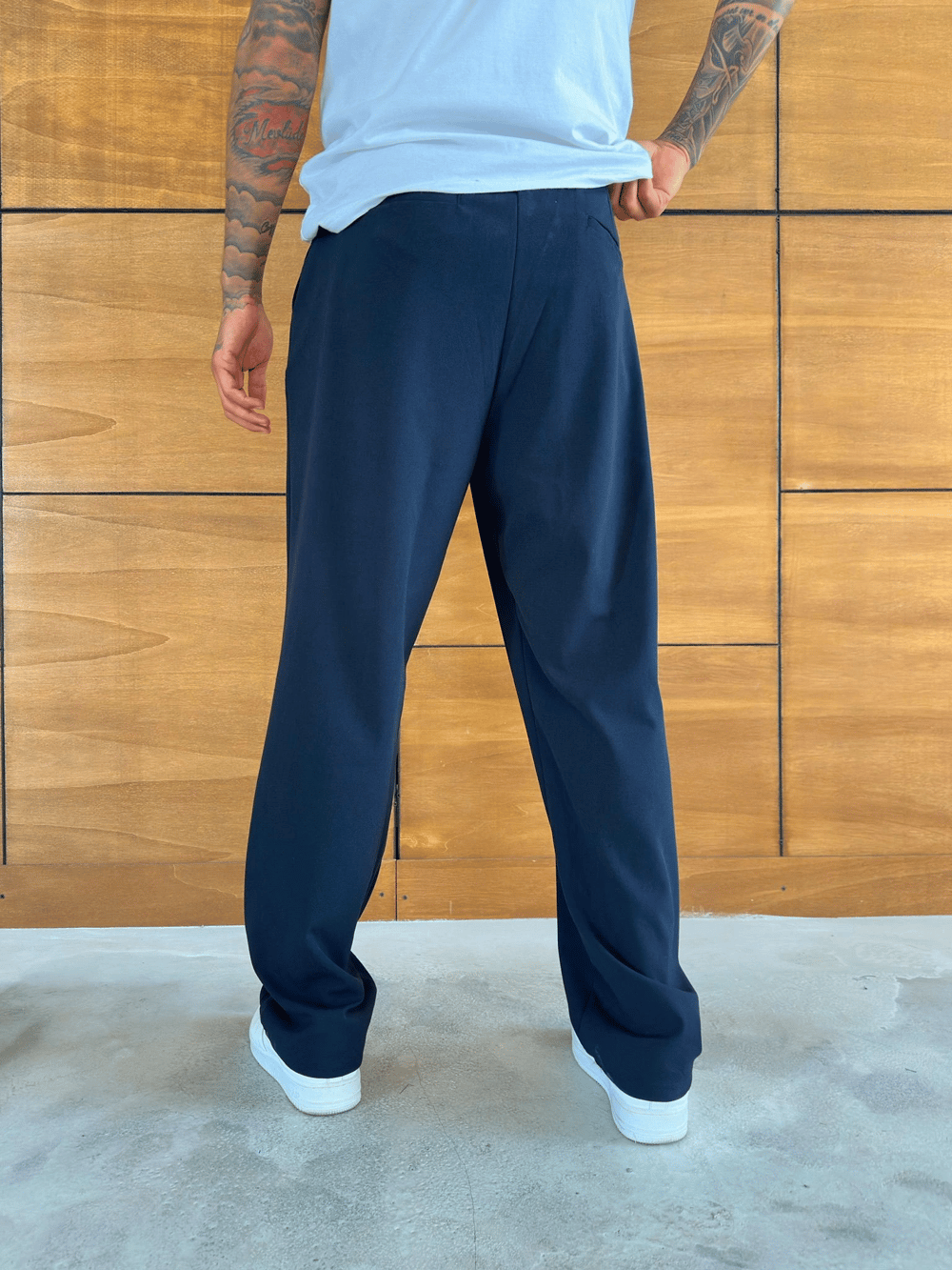 BAGGY KALIP WELL PİLELİ PANTOLON LACİ