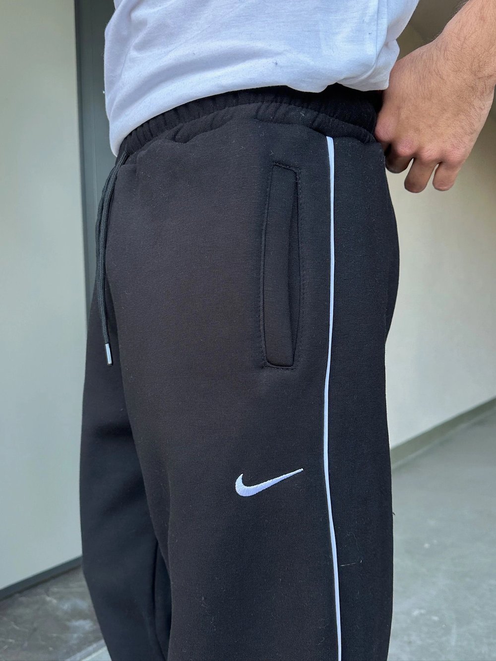 ÖZEL SERİ YAN BİYE NK PAÇA AYARLANABİLİR BAGGY EŞOFMAN ALTI SİYAH