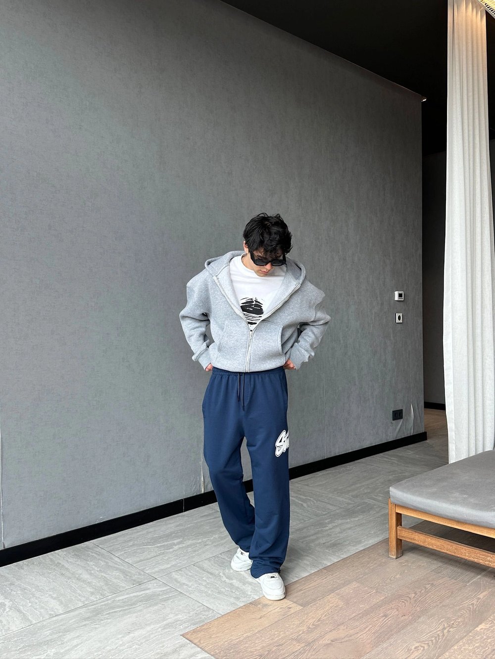 STW YAN BÜYÜK PUNTO 2 İPLİK PAÇA LASTİKLİ EŞOFMAN ALTI LACİ