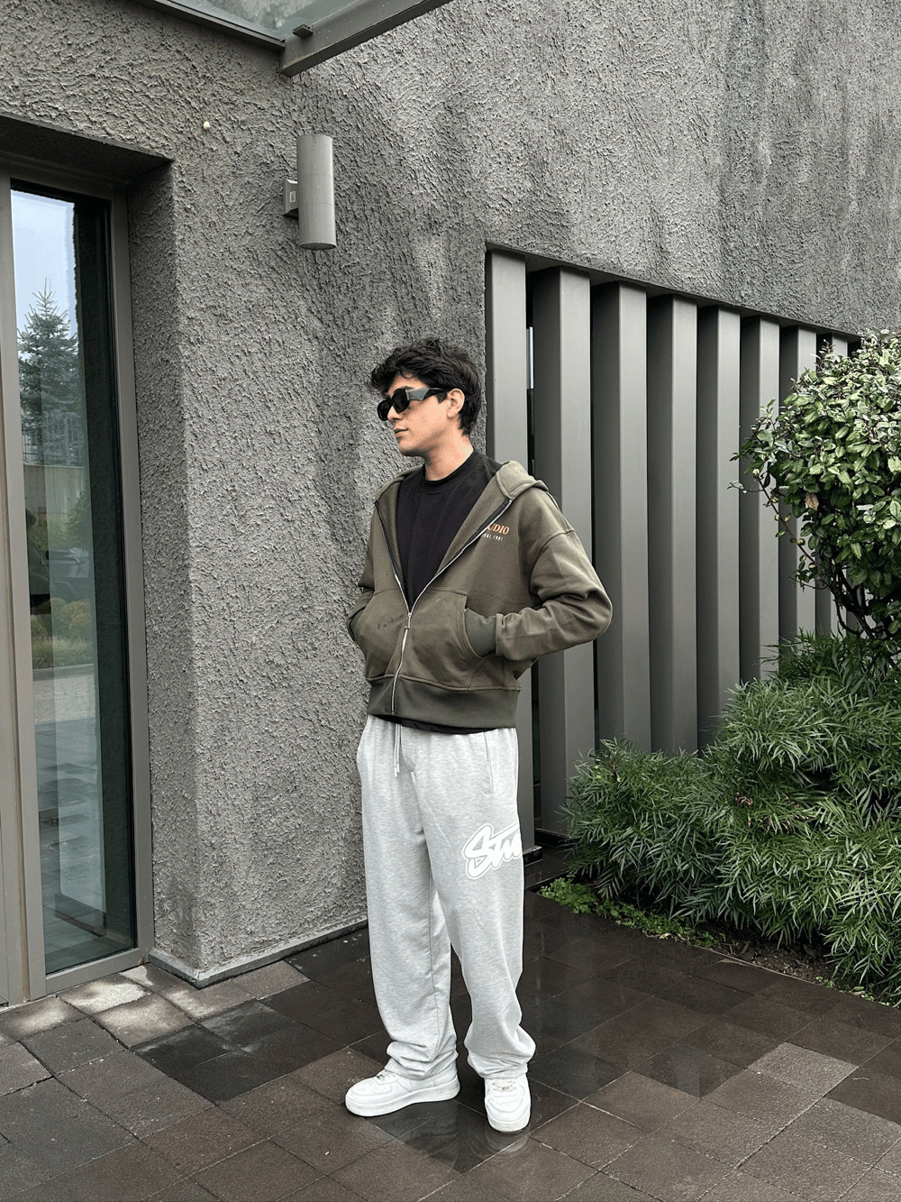 STW YAN BÜYÜK PUNTO 2 İPLİK PAÇA LASTİKLİ EŞOFMAN ALTI GRİ