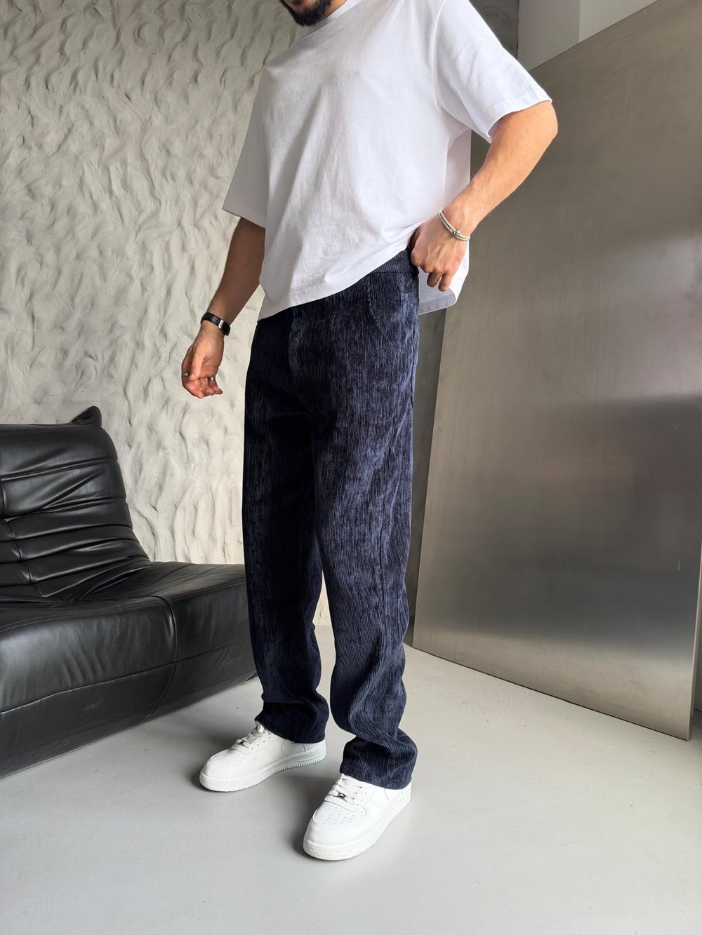 KADİFE BAGGY PANTOLON LACİ