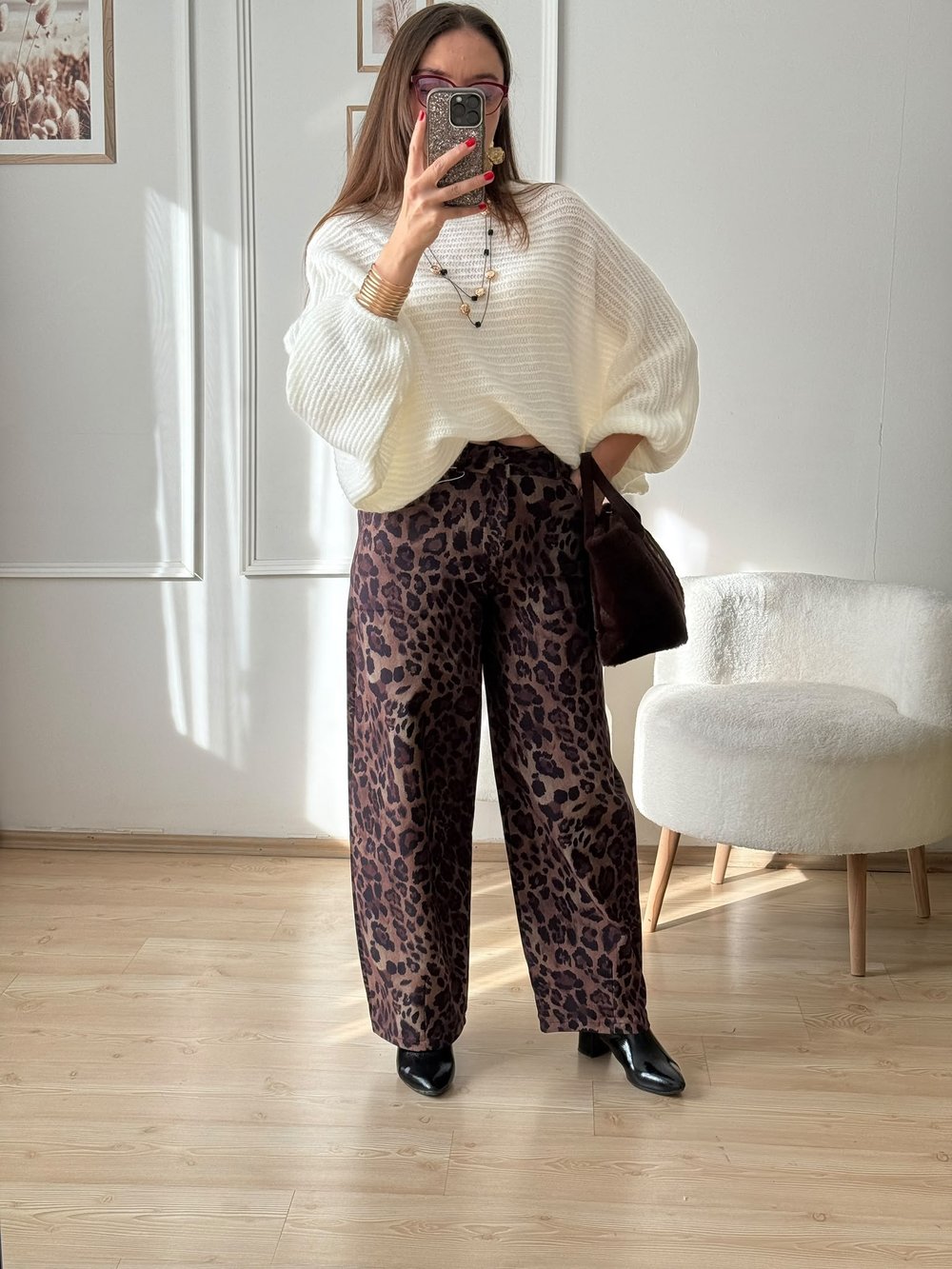 Leopar Desenli Pantolon